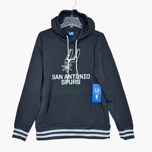 Ultra Game San Antonio Spurs Hoodie Mens M Black‎ Arctic Fleece NBA Oversized